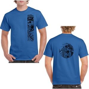 Heavy Weight Cotton T Shirt Samoan Tattoo Print